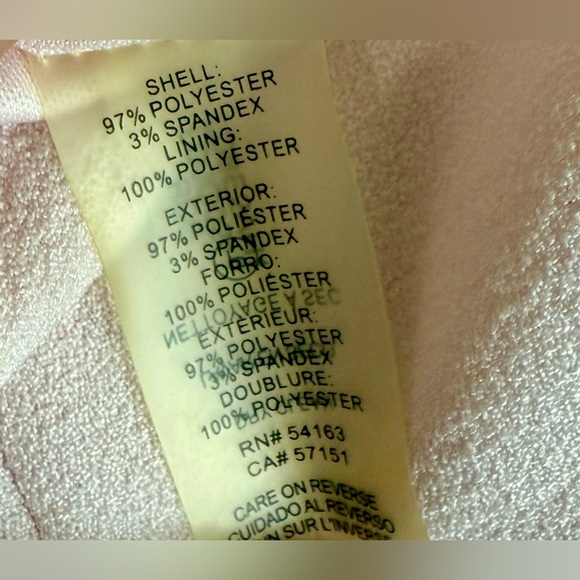 Karl Lagerfeld Elegant ROSE PINK 3/4 bow tie sleeves Crepe Dress, size 6 EUC - Picture 3 of 4